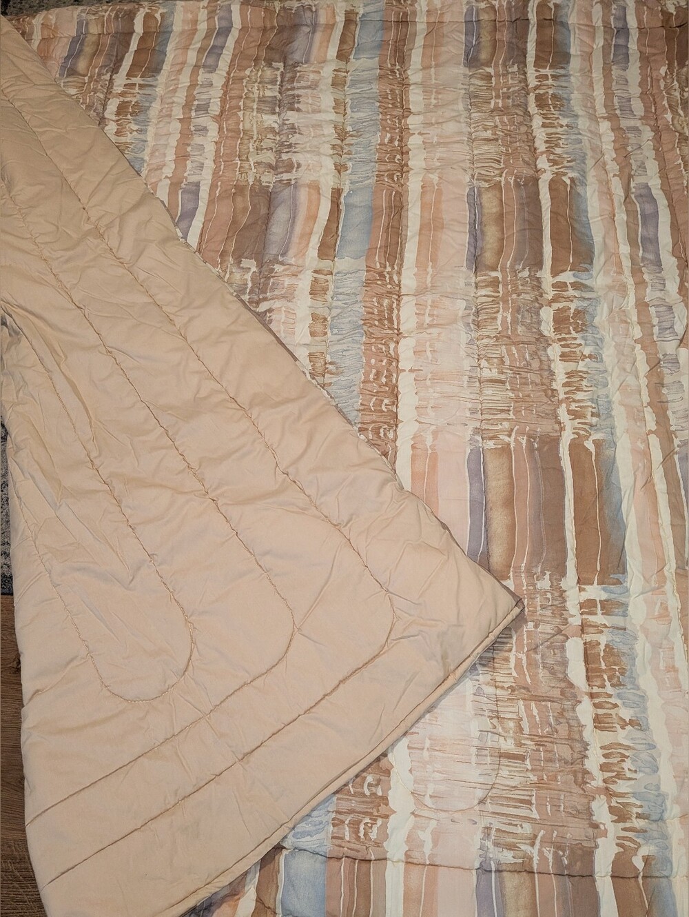 Vintage Martex Striped 70s 80s Comforter Full Queen - Picture 6 of 10